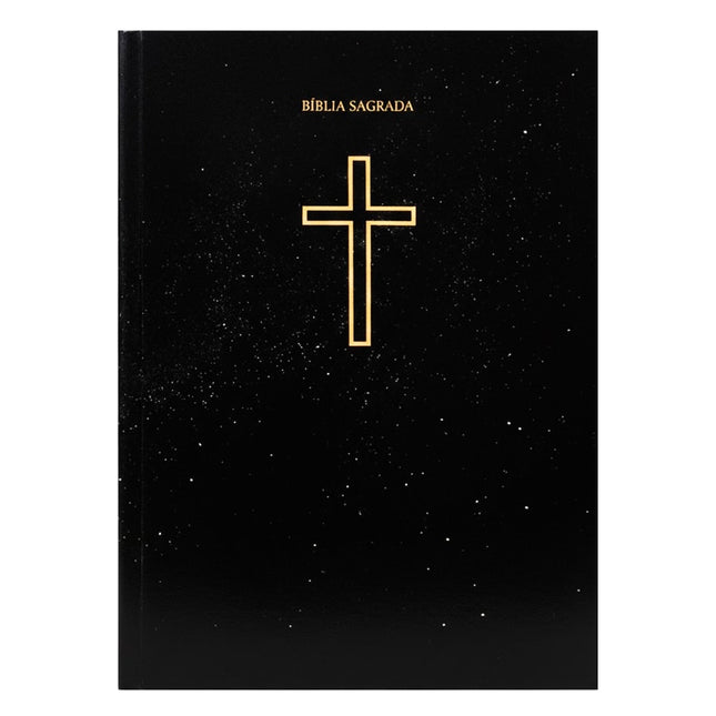 Bíblia Sagrada Salvos Pela Graça | NVA | Capa Brochura Preta