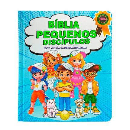 Bíblia Pequenos Discípulos | NVA | Letra Normal | Capa Dura Azul