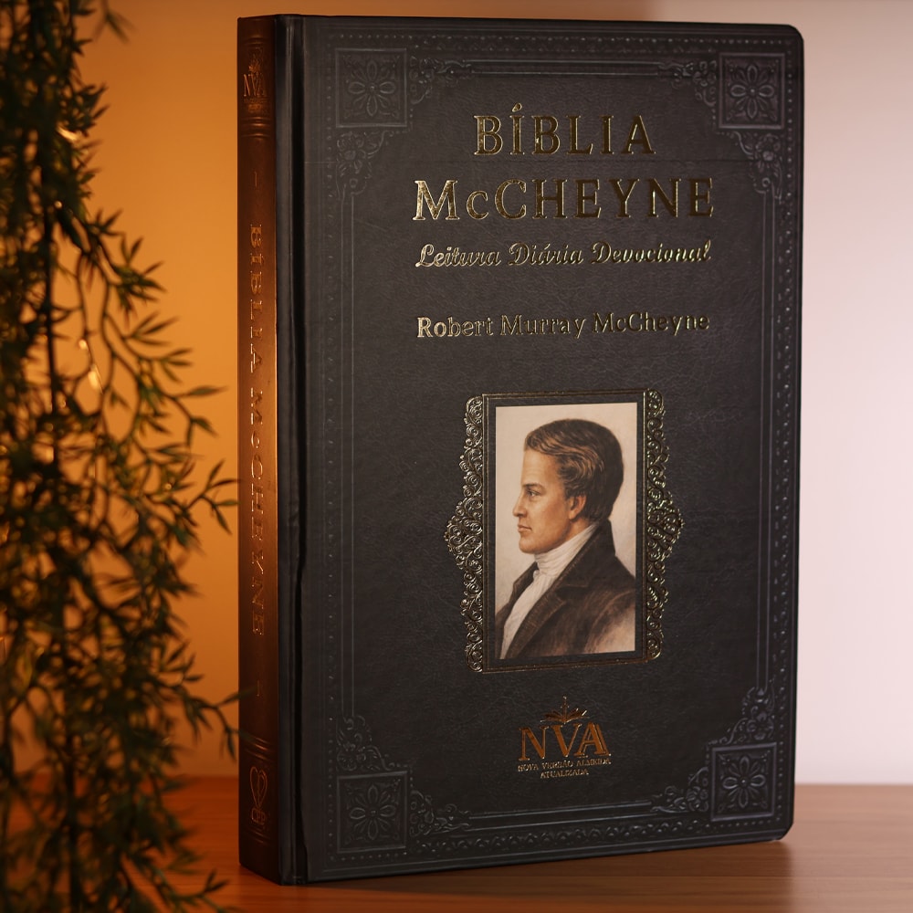 Bíblia McCheyne | NVA | Leitura Diária Devocional | Full Collor | Capa Dura Vintage Preta