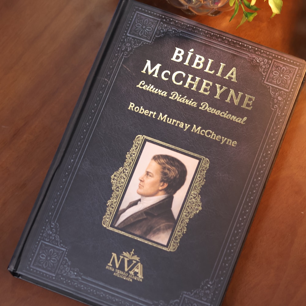Bíblia McCheyne | NVA | Leitura Diária Devocional | Full Collor | Capa Dura Vintage Preta