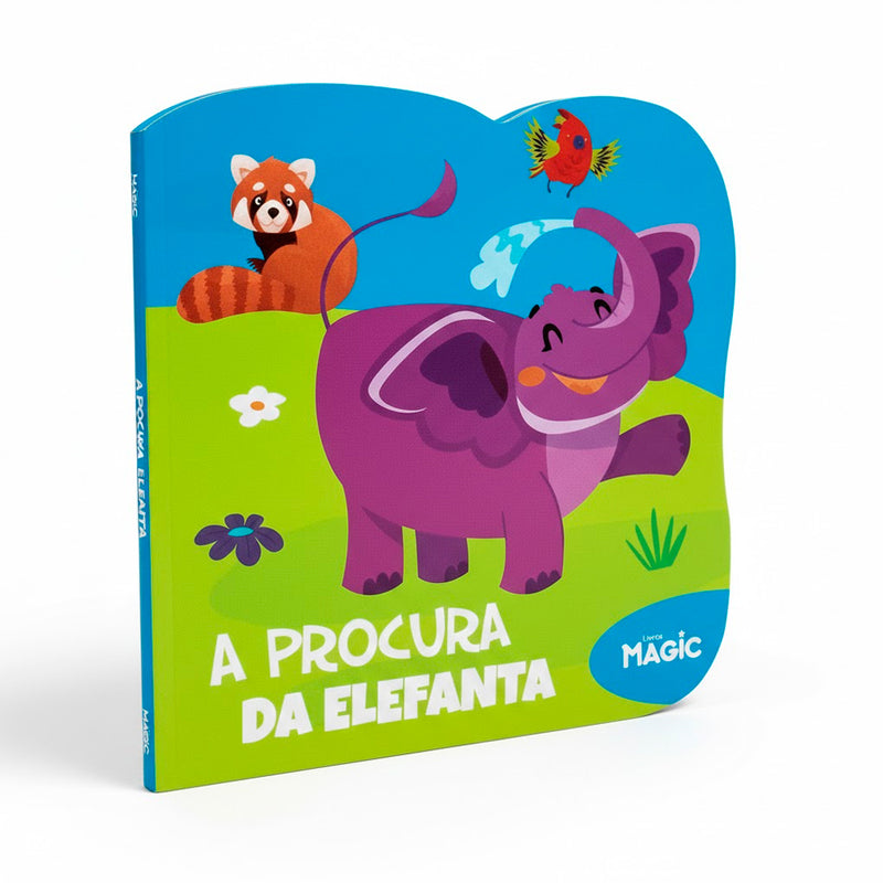 A Procura da Elefanta | Livros Magic | Cartonado Recortado