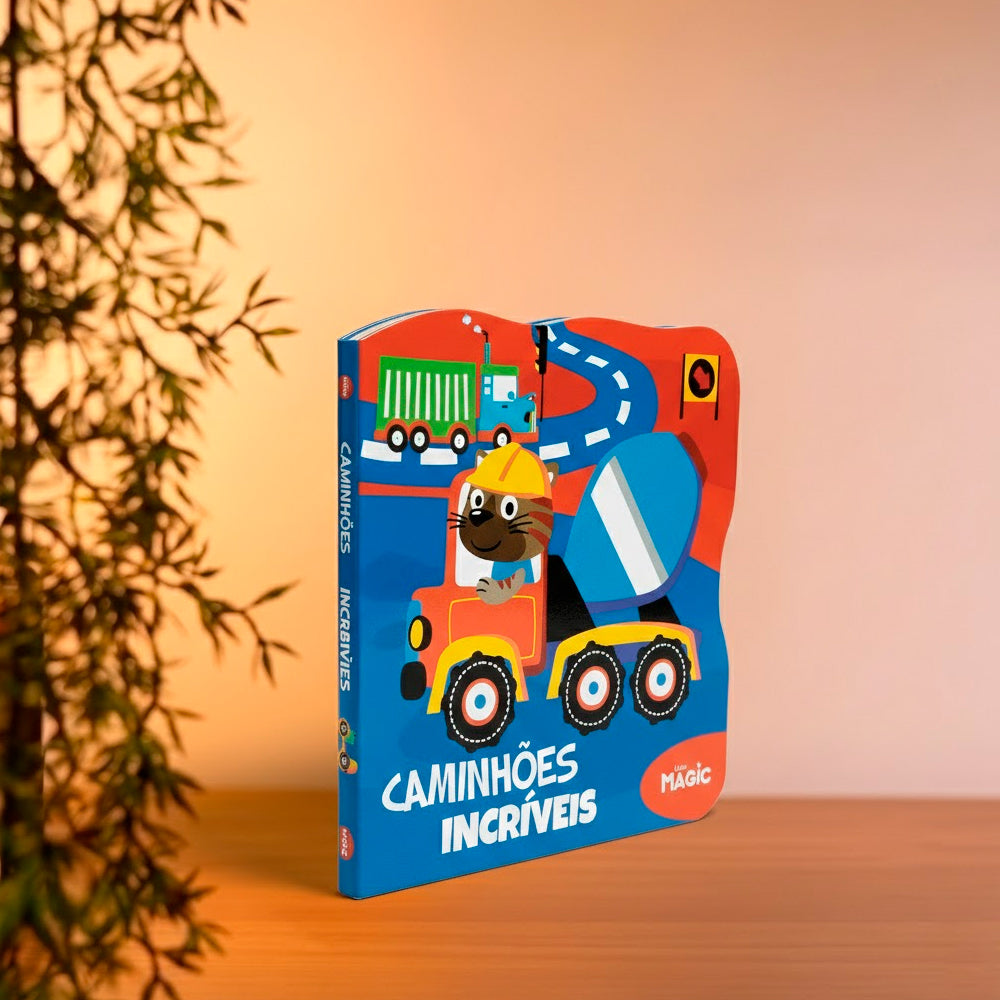 Caminhões Incríveis | Livros Magic | Cartonado Recortado