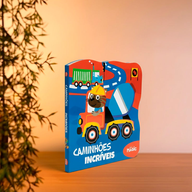 Caminhões Incríveis | Livros Magic | Cartonado Recortado