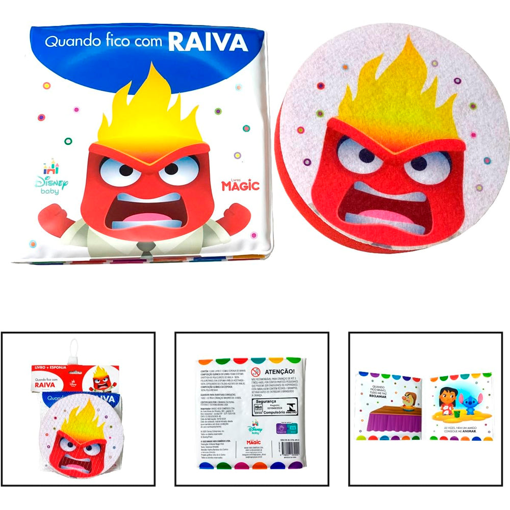 Disney Baby | Quando Fico Com Raiva | Livro + Esponja