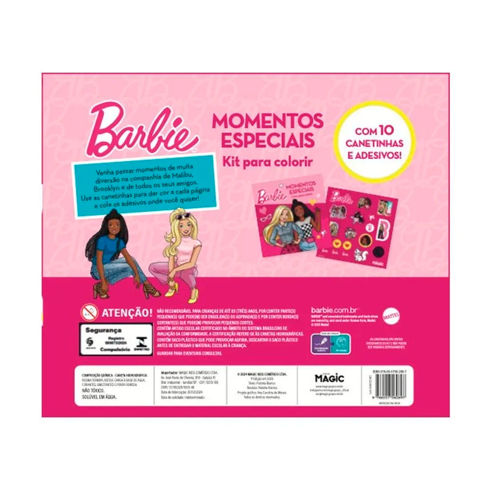 Barbie | Momentos Especiais | Kit Para Colorir