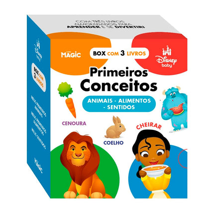 Box Disney Baby | Primeiros Conceitos | Animais, Alimentos e Sentidos