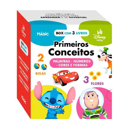 Box Disney Baby | Primeiros Conceitos | Palavras, Números, Cores e Formas