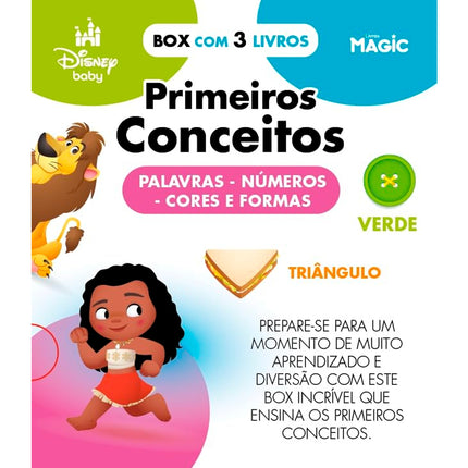 Box Disney Baby | Primeiros Conceitos | Palavras, Números, Cores e Formas