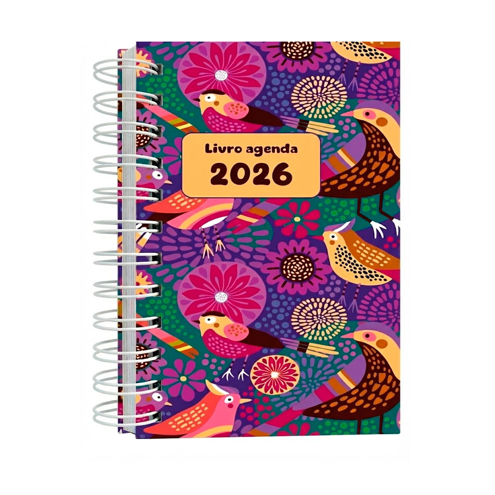 Livro Agenda 2026 | Pássaros