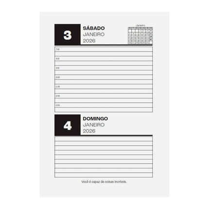 Livro Agenda 2026 | Bicicleta