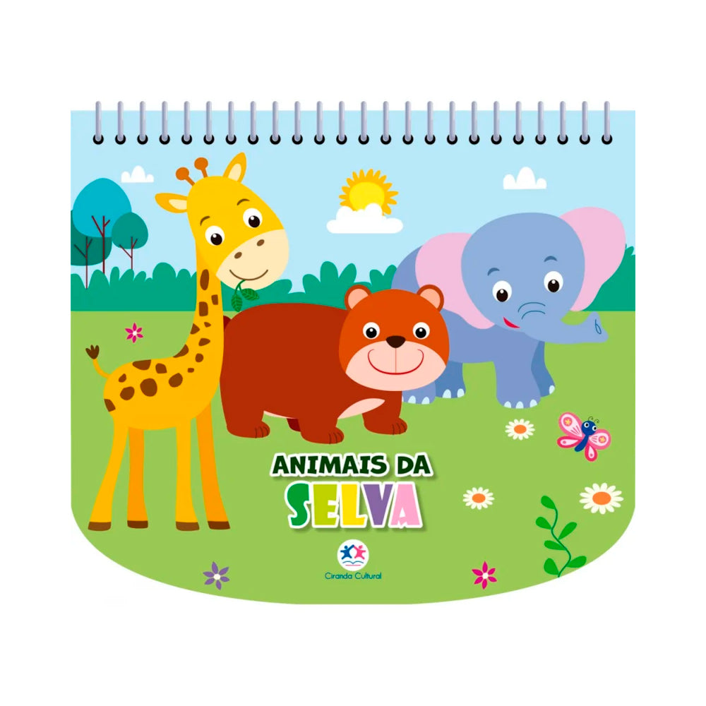 Livro de Colorir Com Canetinhas | Animais da Selva
