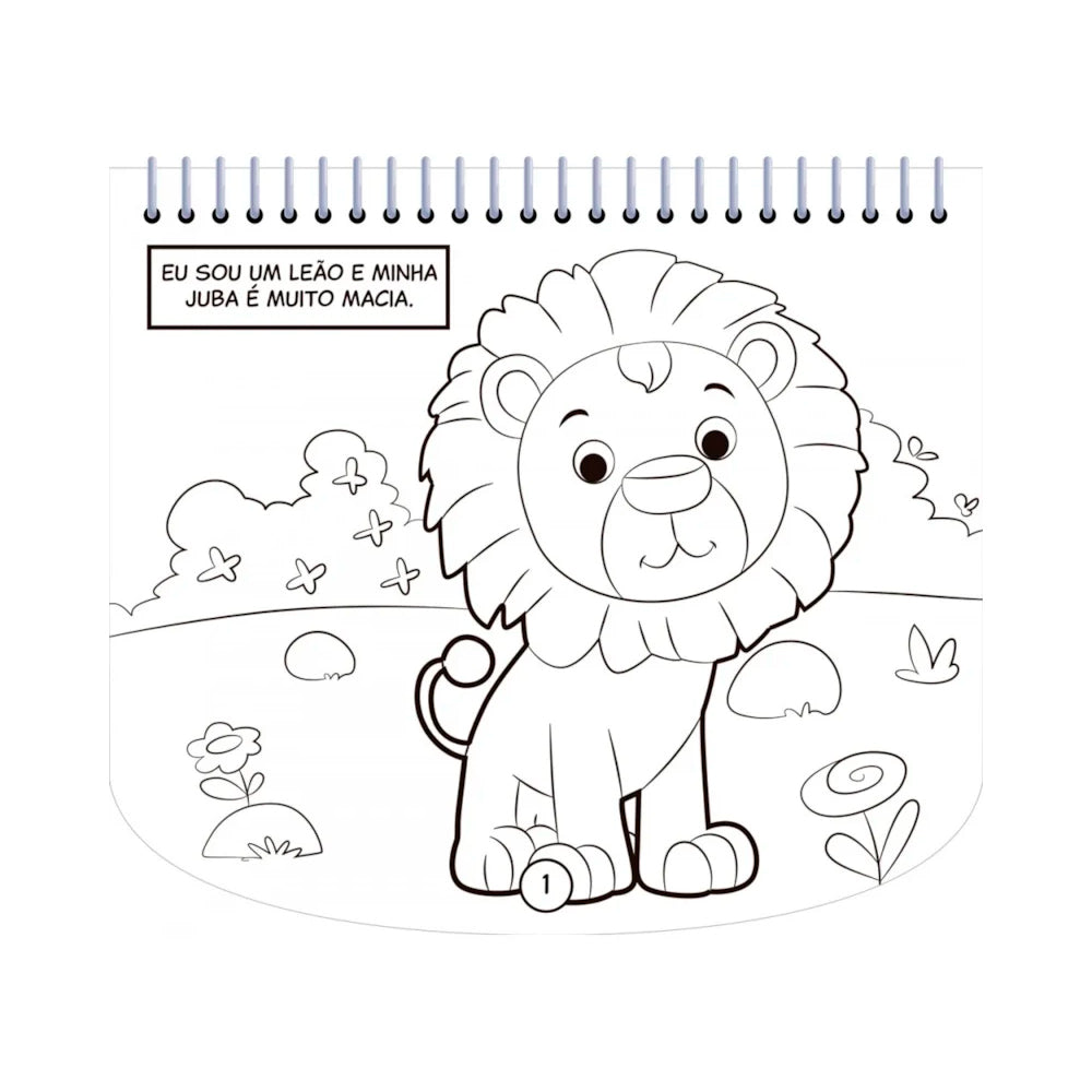 Livro de Colorir Com Canetinhas | Animais da Selva