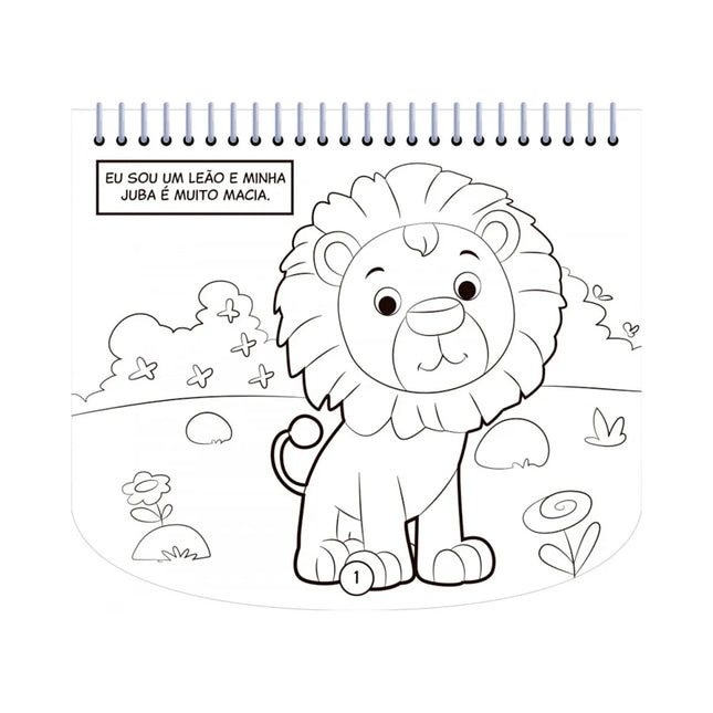 Livro de Colorir Com Canetinhas | Animais da Selva