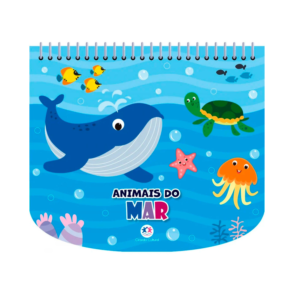 Livro de Colorir Com Canetinhas | Animais do Mar