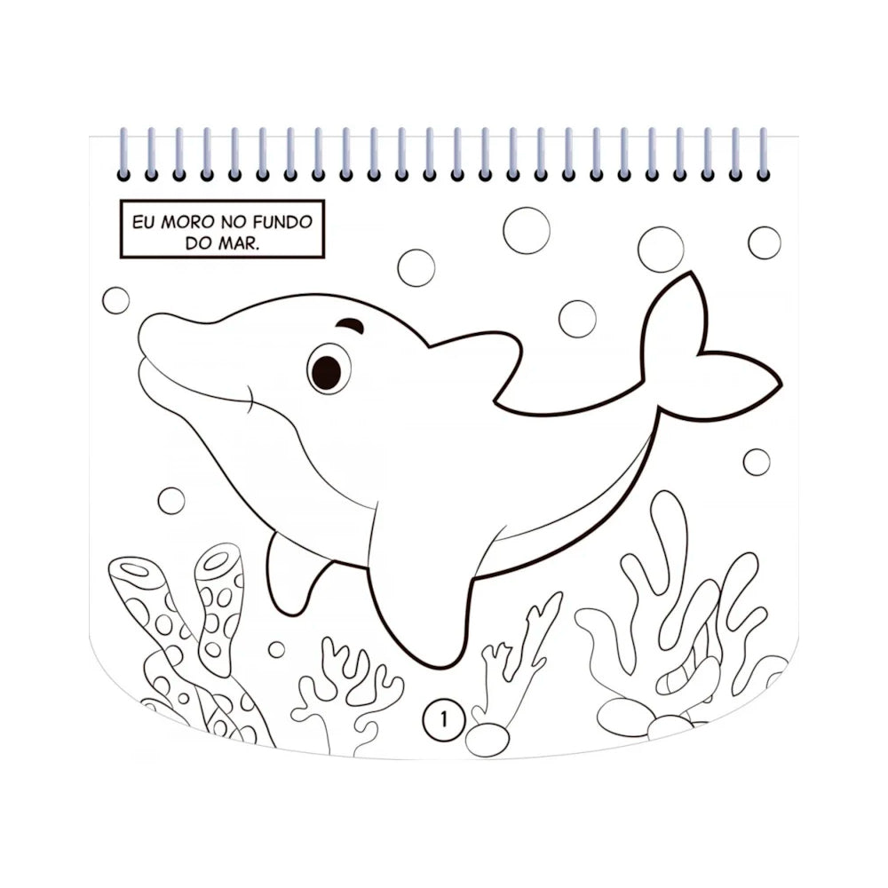 Livro de Colorir Com Canetinhas | Animais do Mar