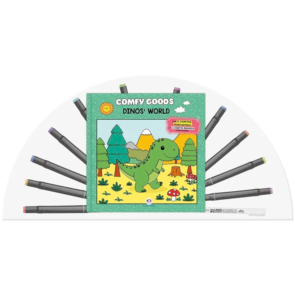 Livro Para Colorir Com Canetinhas | Dinos World