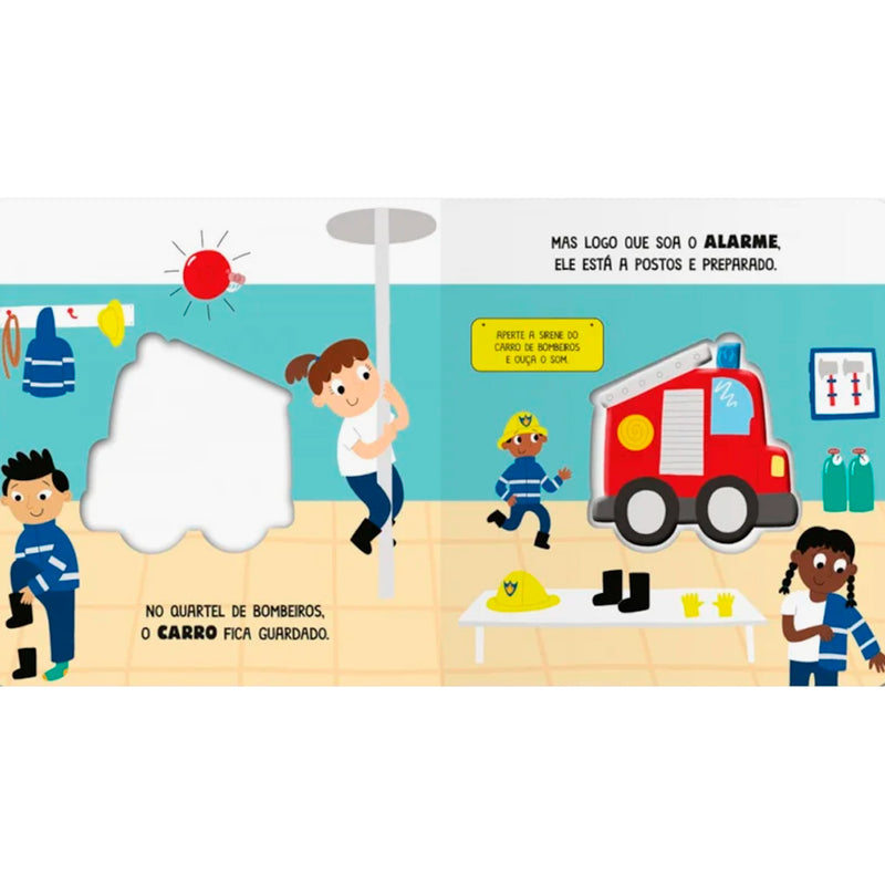 Livro Sonoro | Meu Carro de Bombeiros Divertido | Veículos do Barulho