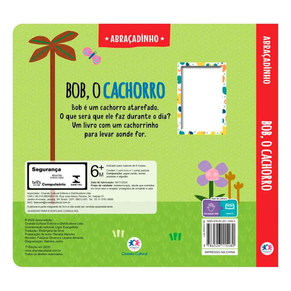 Livro Cartonado Bob o Cachorro | Abraçadinho
