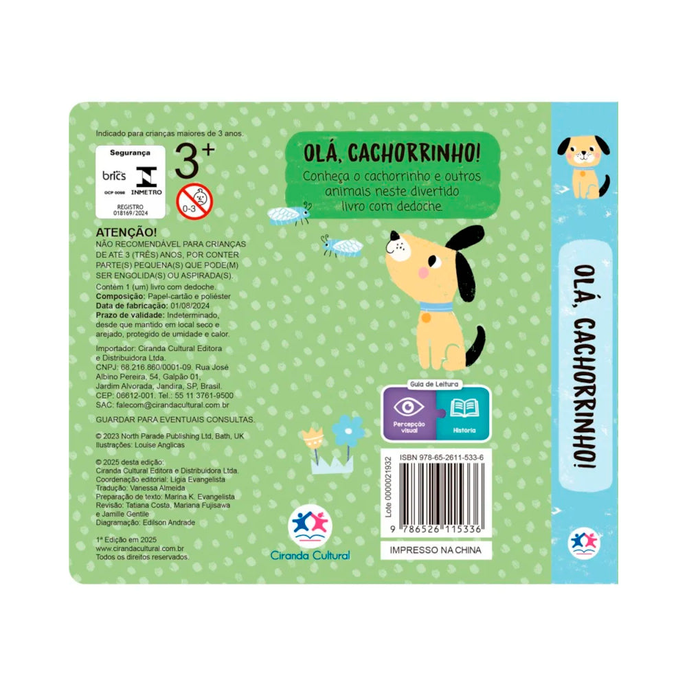 Olá Cachorrinho | Dedoche