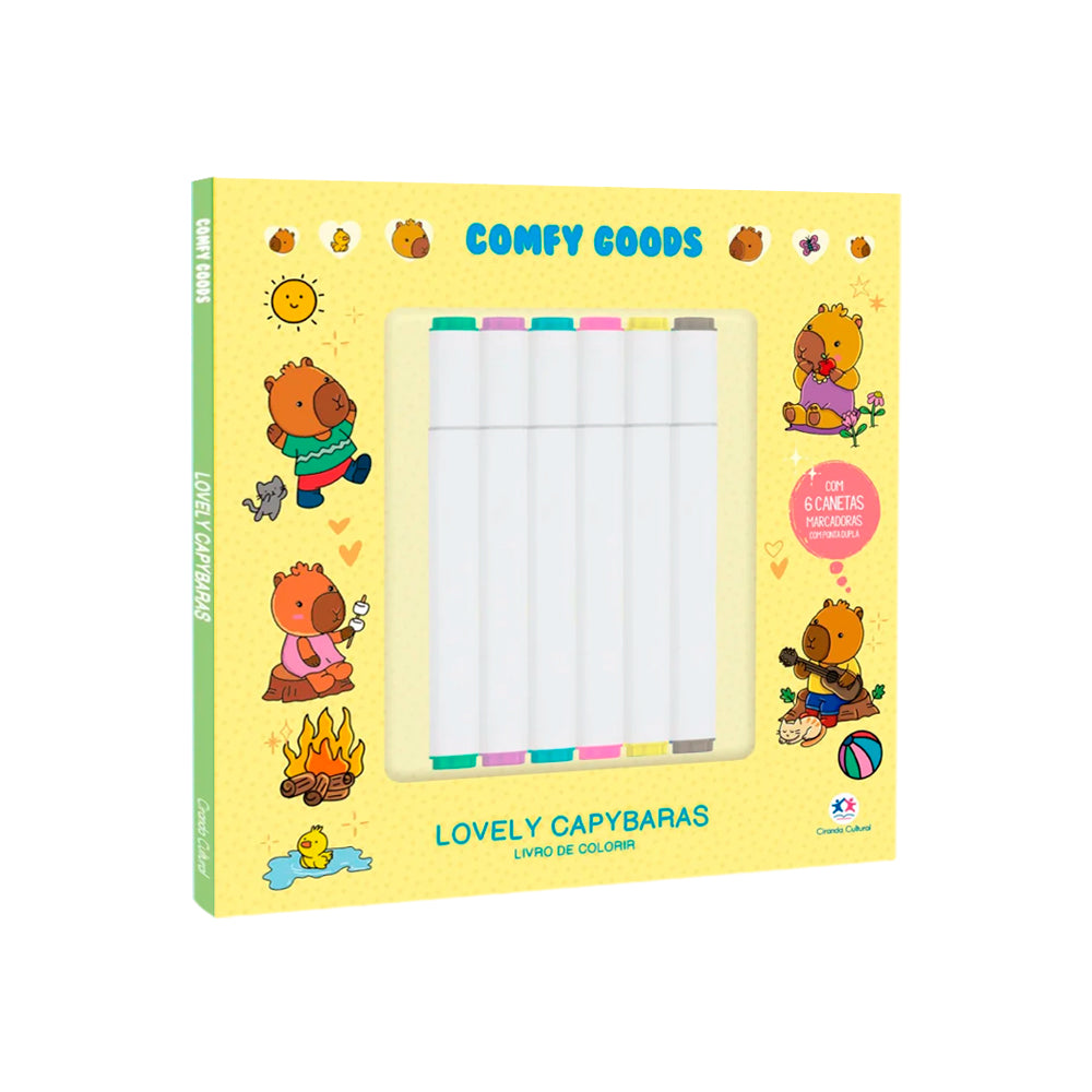 Livro de Colorir | Lovely Capybaras
