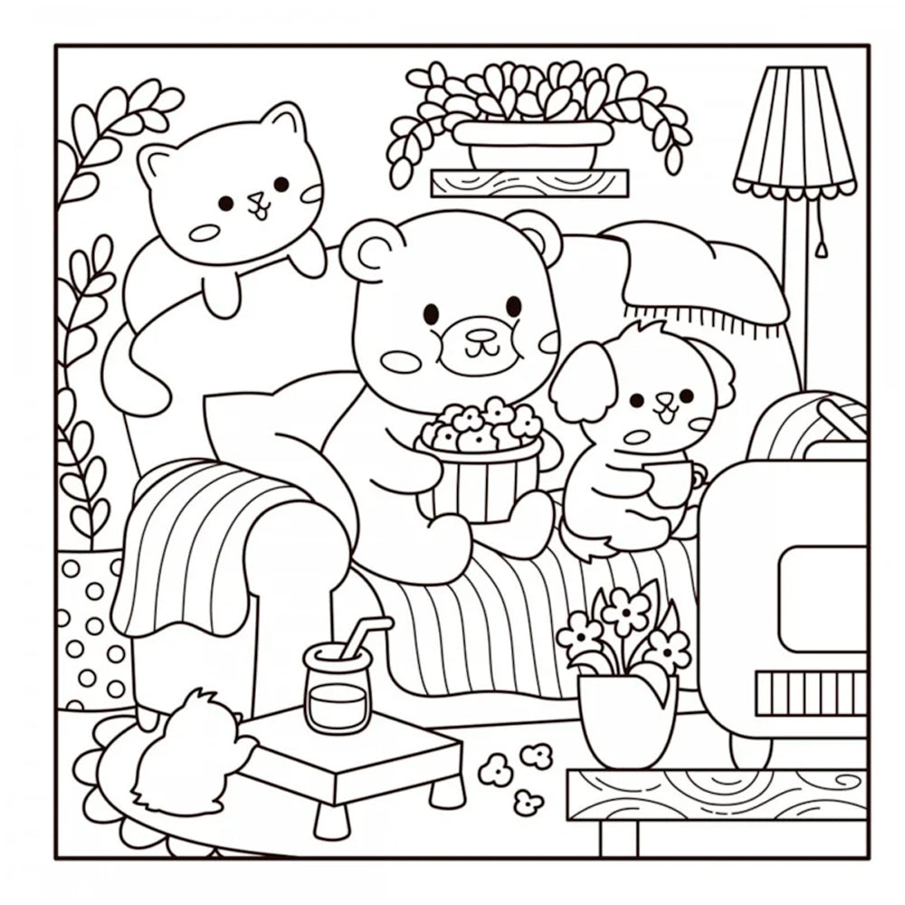 Livro de Colorir | Sweet And Cozy