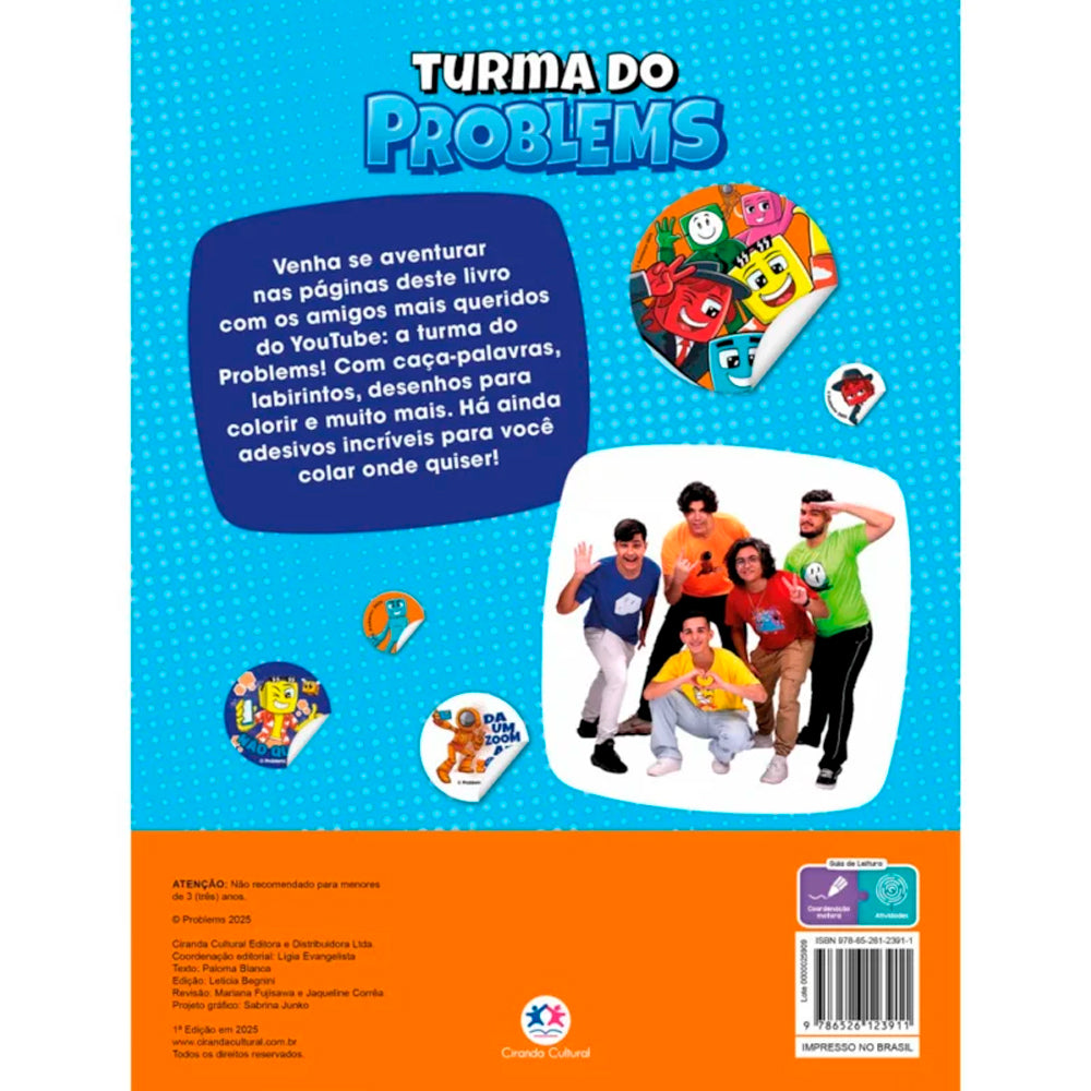 Turma do Problems | Passatempos e Adesivos
