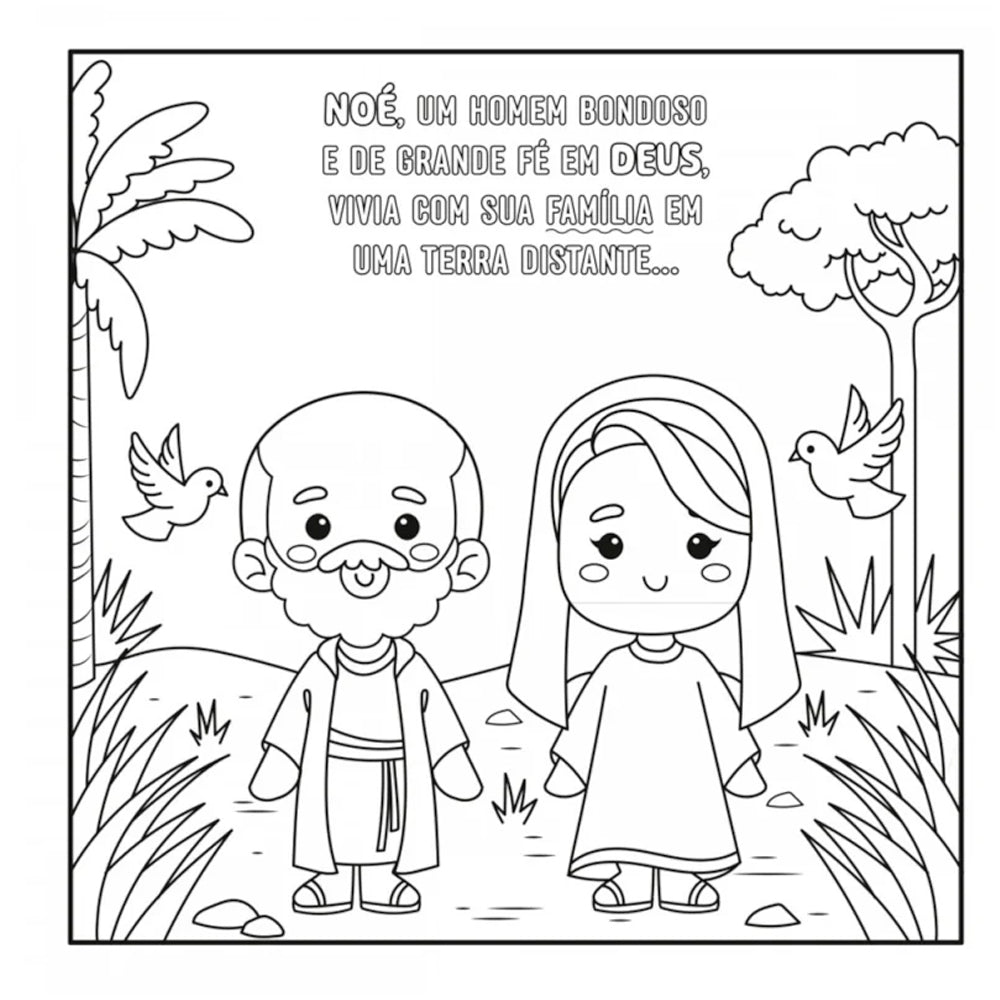 Livro de Colorir | A Arca de Noé | Mini