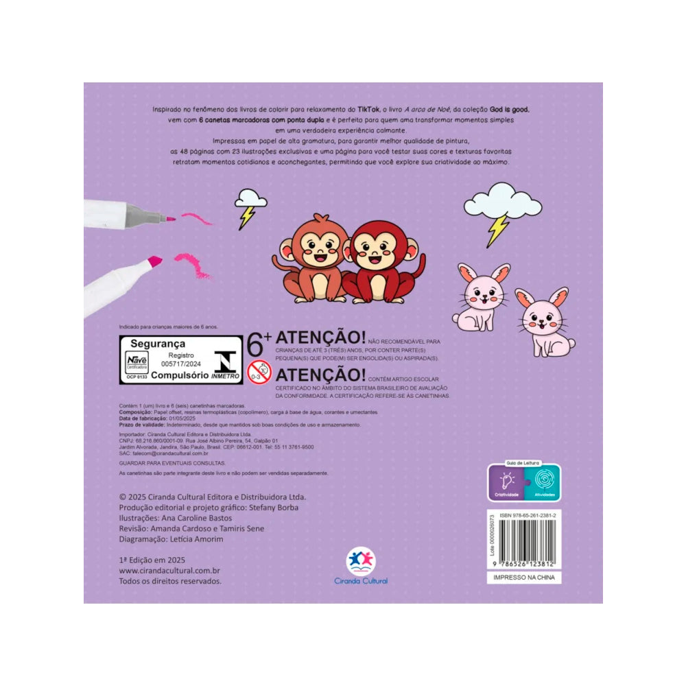 Livro de Colorir | A Arca de Noé | Mini