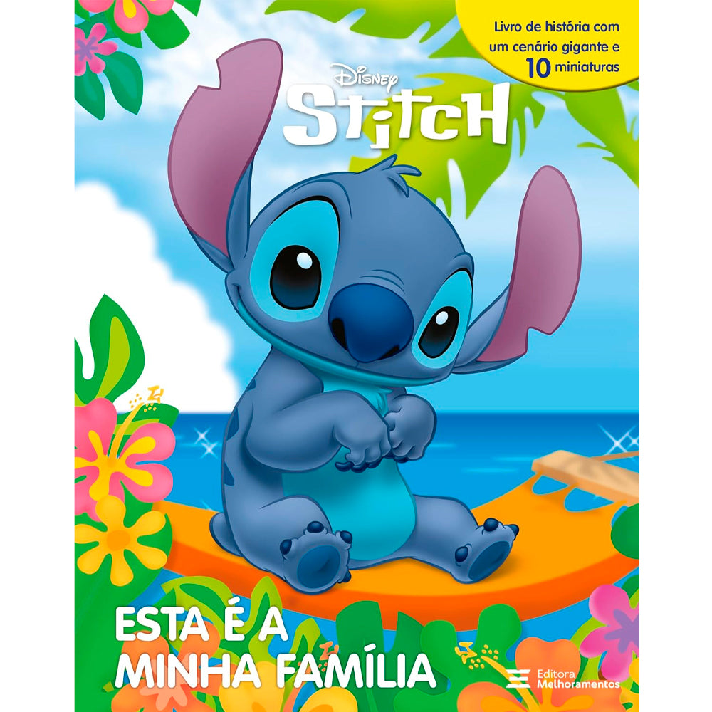 Stitch | Esta É a Minha Família | Cenário + 10 Miniaturas