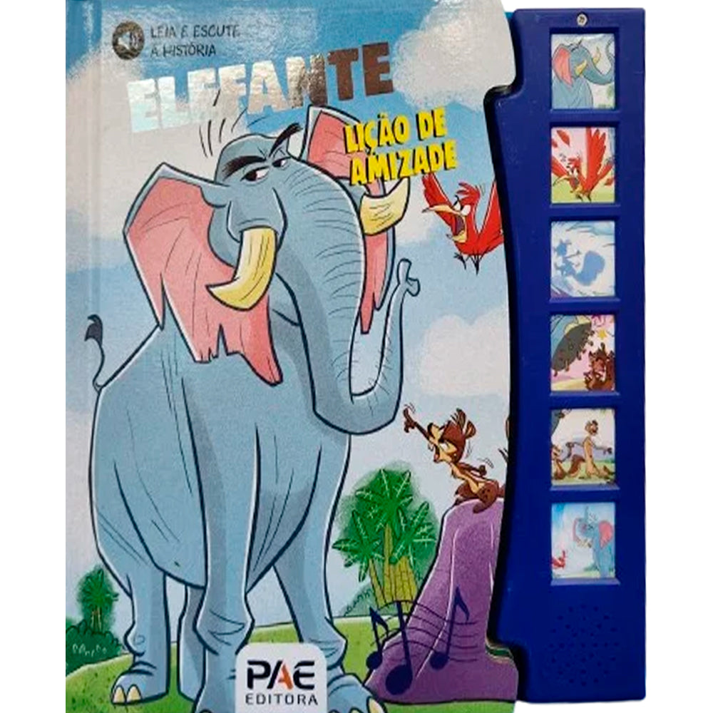 Livro Sonoro | Elefante Uma Lição de Amizade