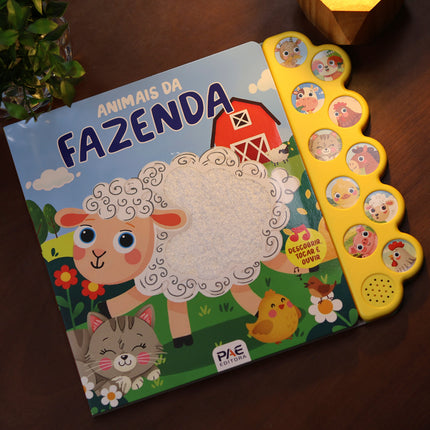 Livro Sonoro Toque e Sinta | Animais da Fazenda