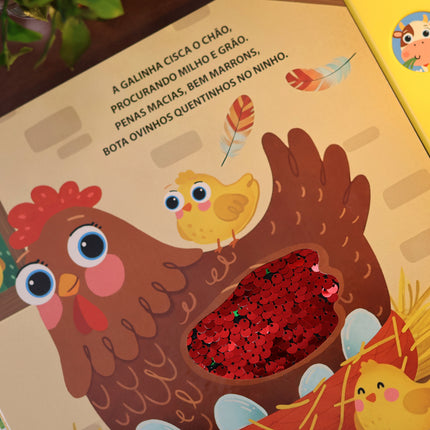 Livro Sonoro Toque e Sinta | Animais da Fazenda