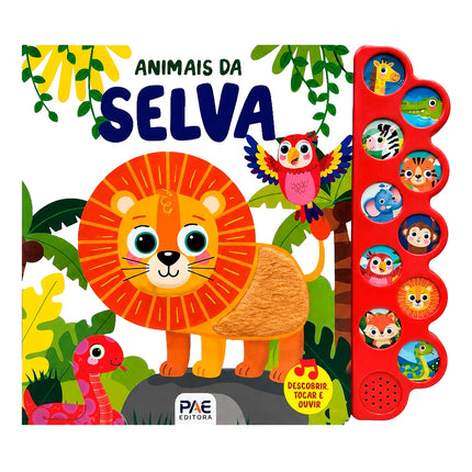 Livro Sonoro Toque e Sinta | Animais da Selva