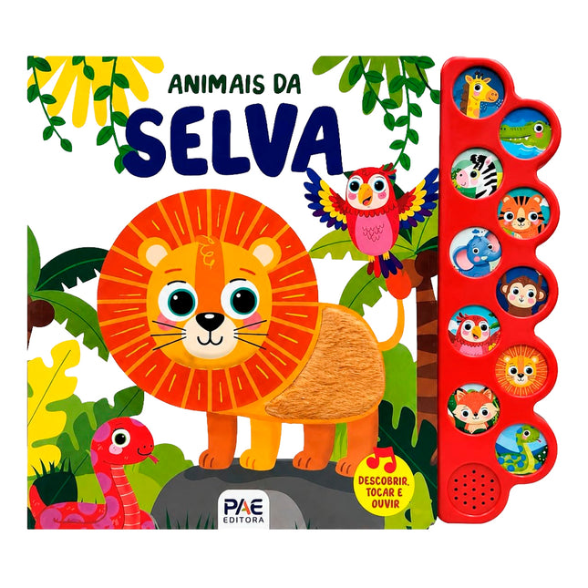 Livro Sonoro Toque e Sinta | Animais da Selva