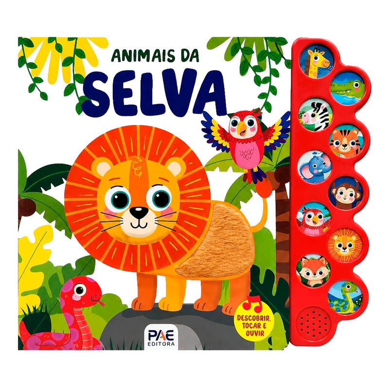 Livro Sonoro Toque e Sinta | Animais da Selva
