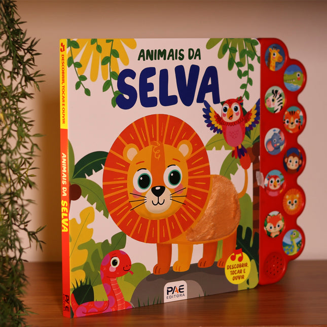 Livro Sonoro Toque e Sinta | Animais da Selva