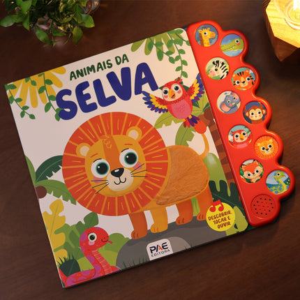 Livro Sonoro Toque e Sinta | Animais da Selva