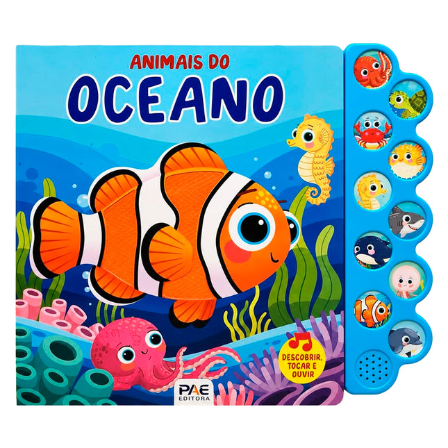 Livro Sonoro Toque e Sinta | Animais do Oceano