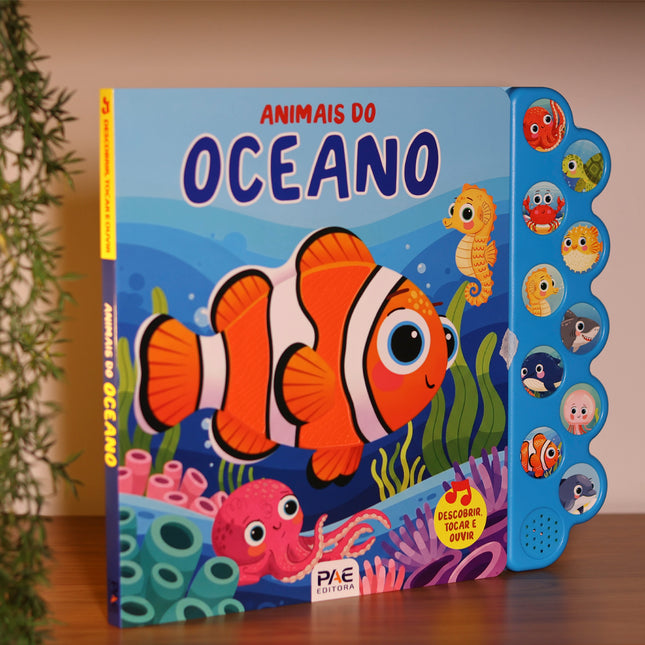 Livro Sonoro Toque e Sinta | Animais do Oceano