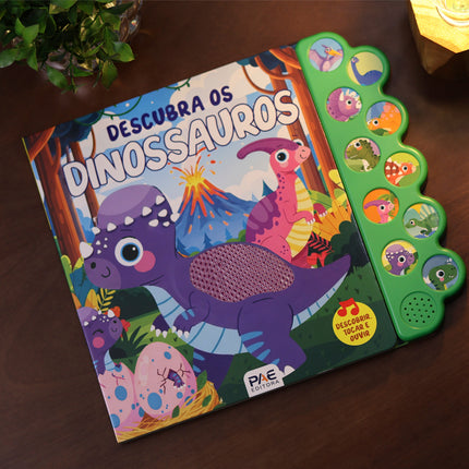 Livro Sonoro Toque e Sinta | Descubra os Dinossauros