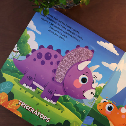 Livro Sonoro Toque e Sinta | Descubra os Dinossauros