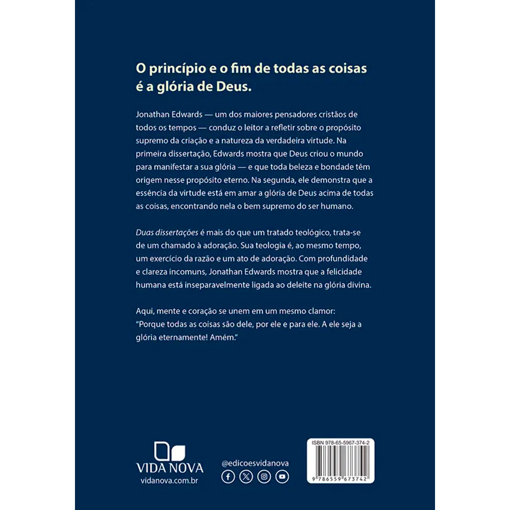 Duas Dissertações | Jonathan Edwards