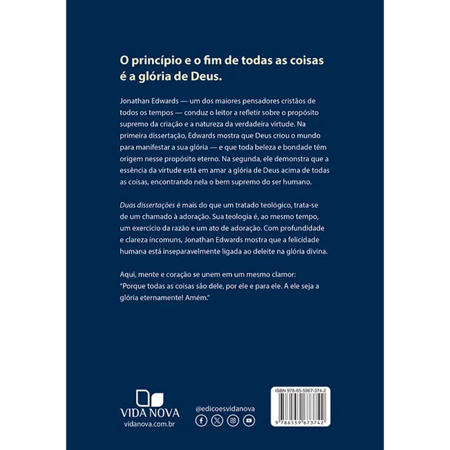 Duas Dissertações | Jonatahan Edwards