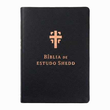 Bíblia de Estudo Shedd | A21 | Couro Legítimo Preto
