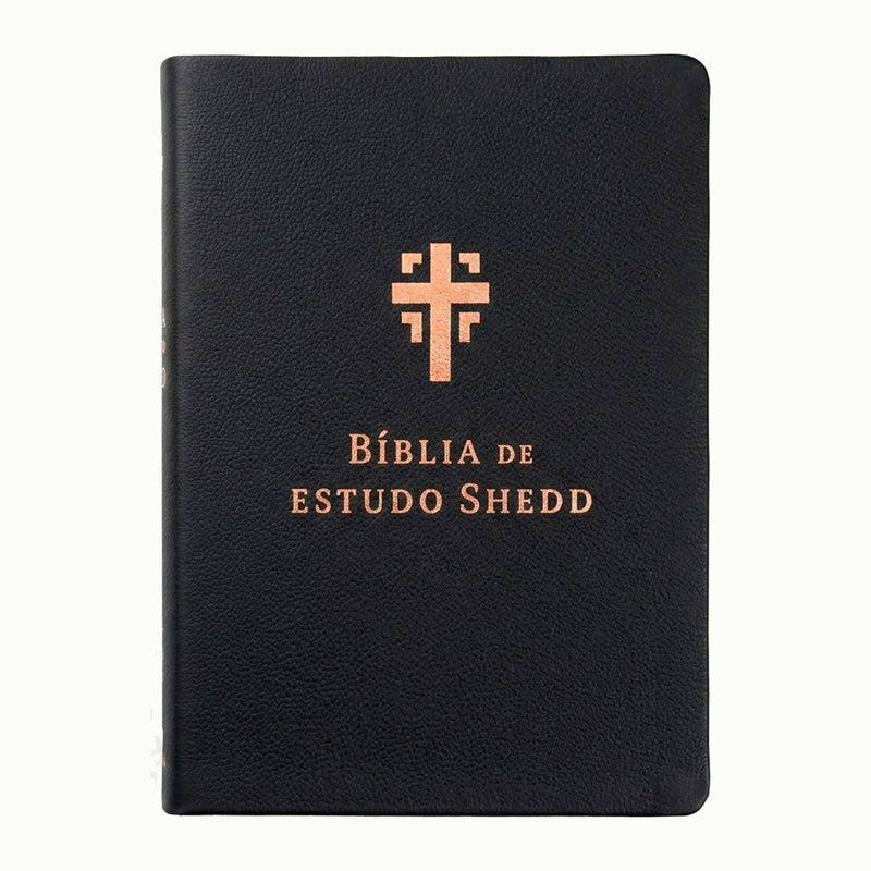 Bíblia de Estudo Shedd | A21 | Couro Legítimo Preto