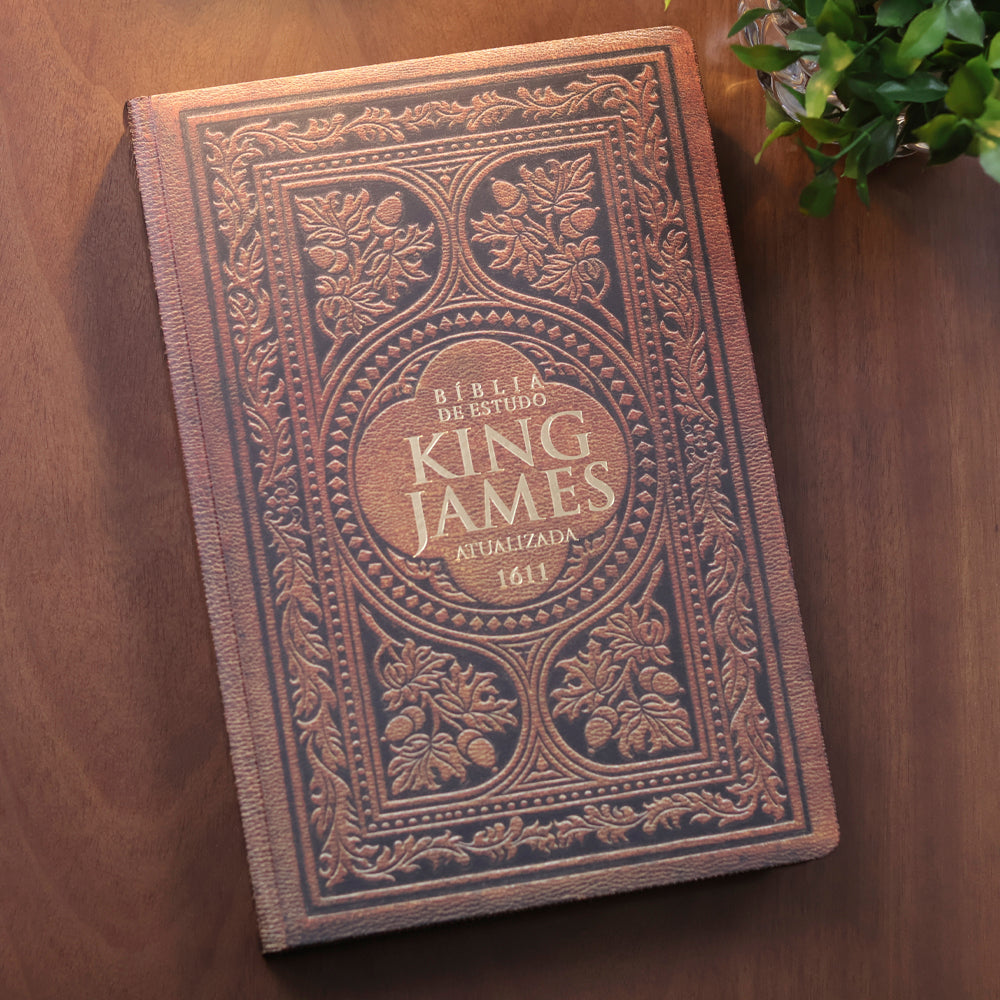 Bíblia de Estudo King James |  Atualizada |  Full Collor | Capa Dura | Vintage