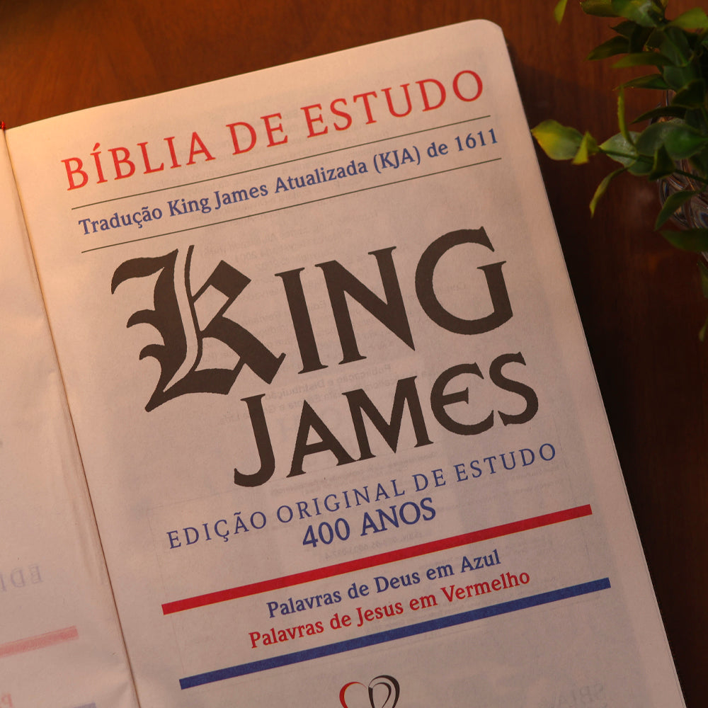 Bíblia de Estudo King James |  Atualizada |  Full Collor | Capa Dura | Vintage