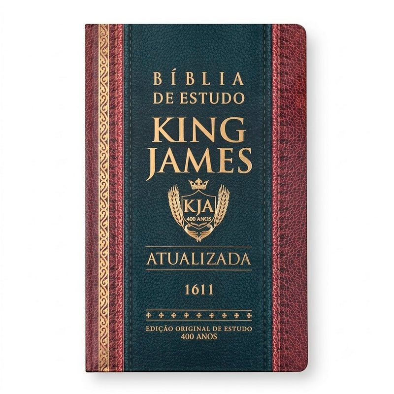 Bíblia de Estudo King James Atualizada | Hipergigante |  Full Collor | Capa Dura