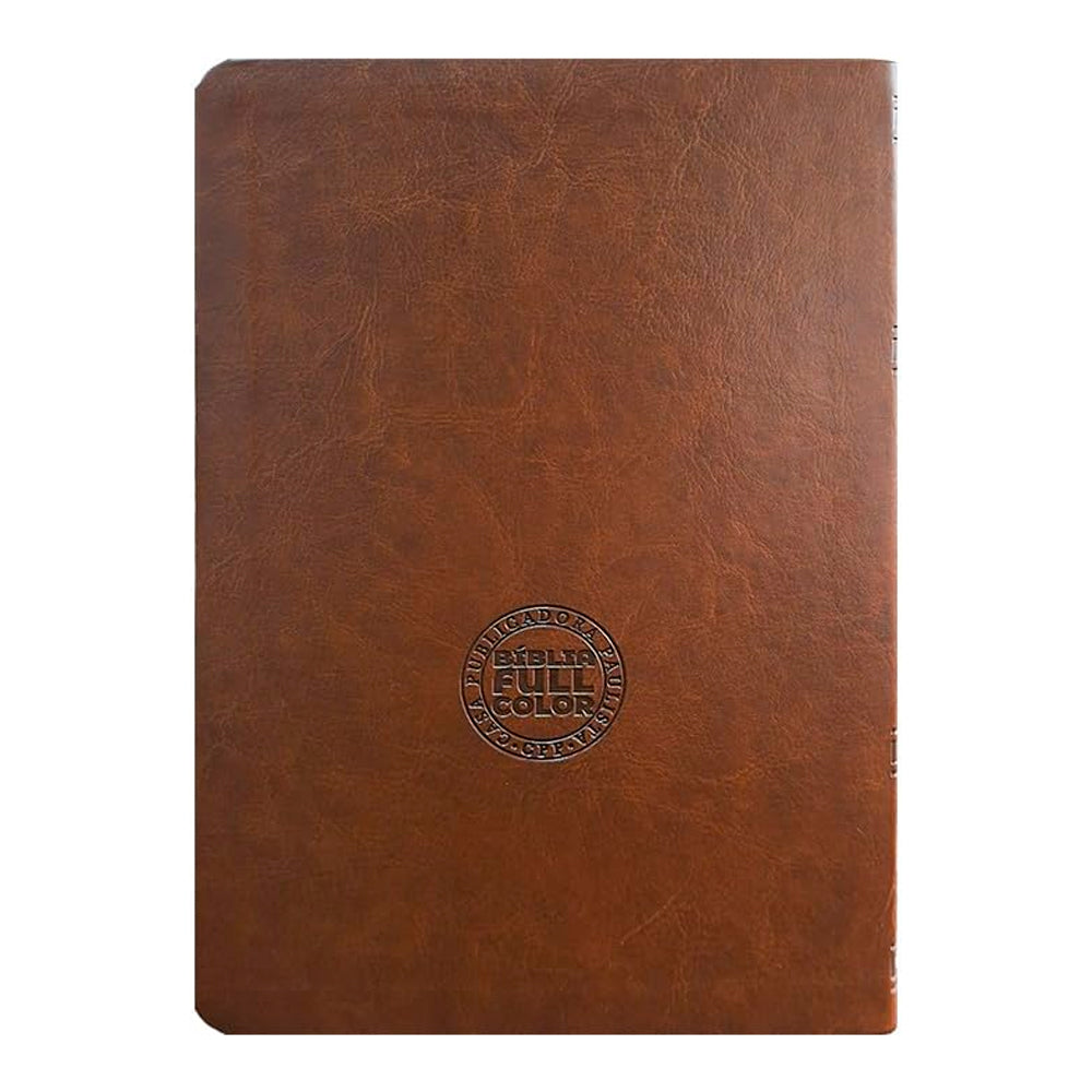 Bíblia de Estudo Aplicação Para Vida | ARC | Full Color | Capa PU Luxo Marrom