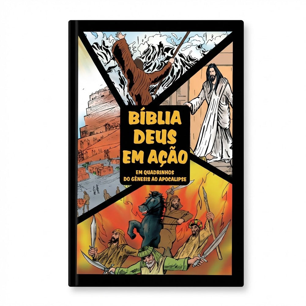 Bíblia Deus em Ação Em Quadrinhos | Torre de Babel | Capa Dura